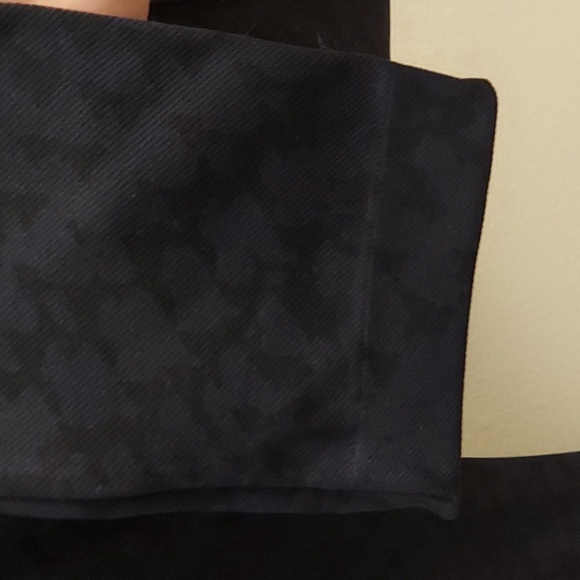 SPANX Navy and Black Patterned Full Length Leggings - Picture 5 of 7